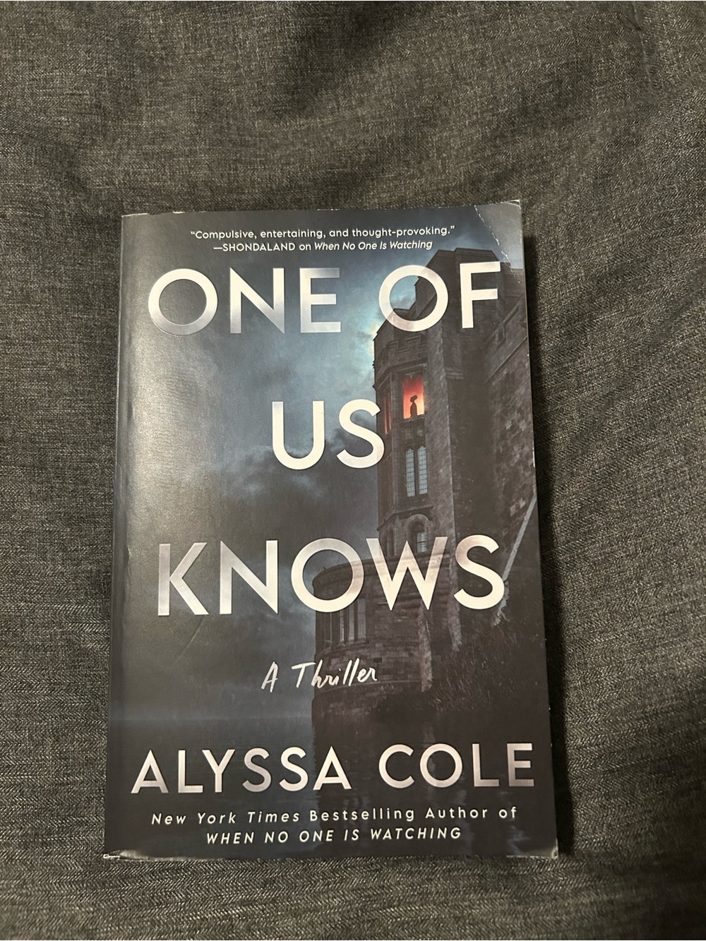 One of Us Knows by Alyssa Cole — Dark Blue Thriller Paperback